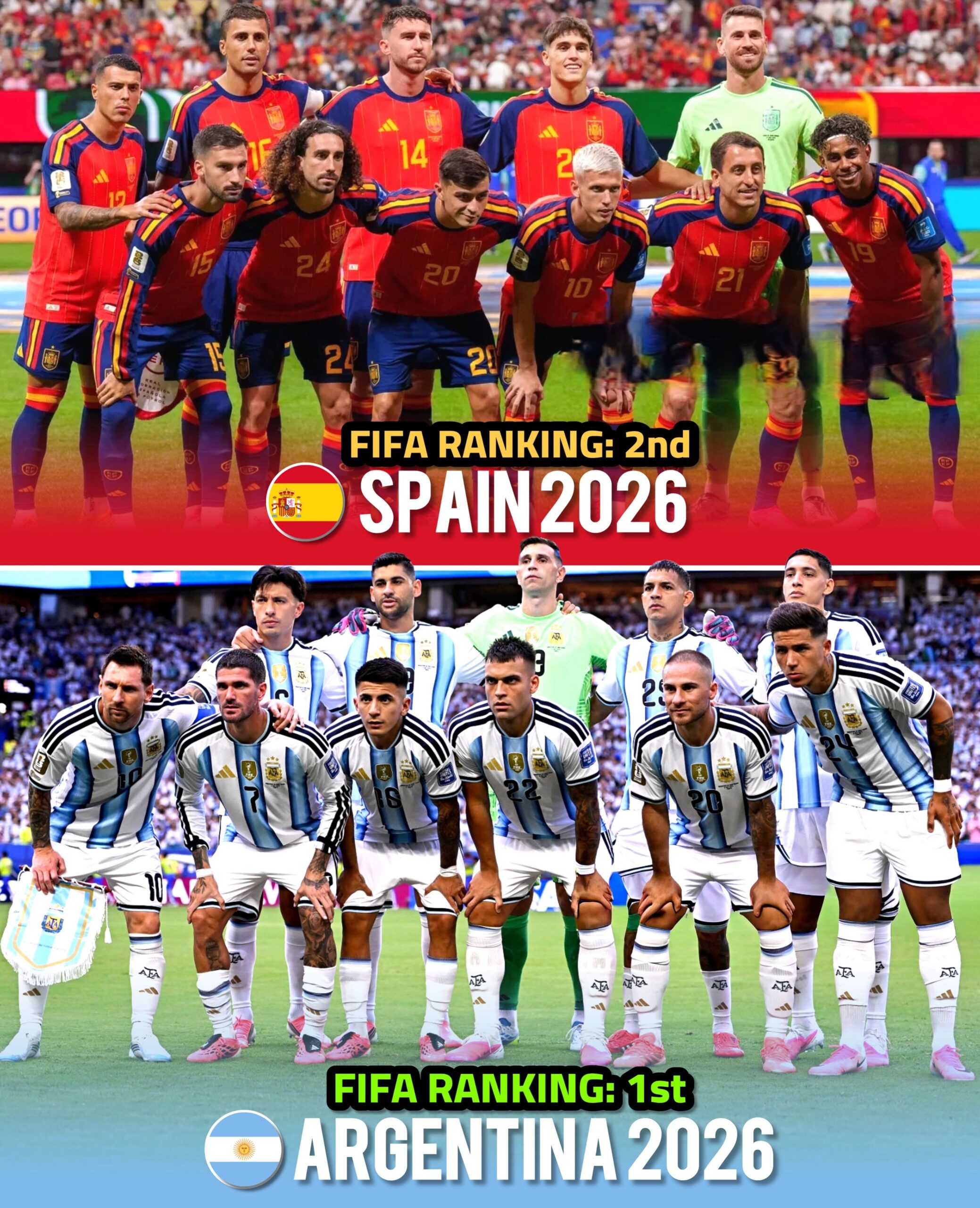 Argentina vs Spain World Cup Final preview graphic